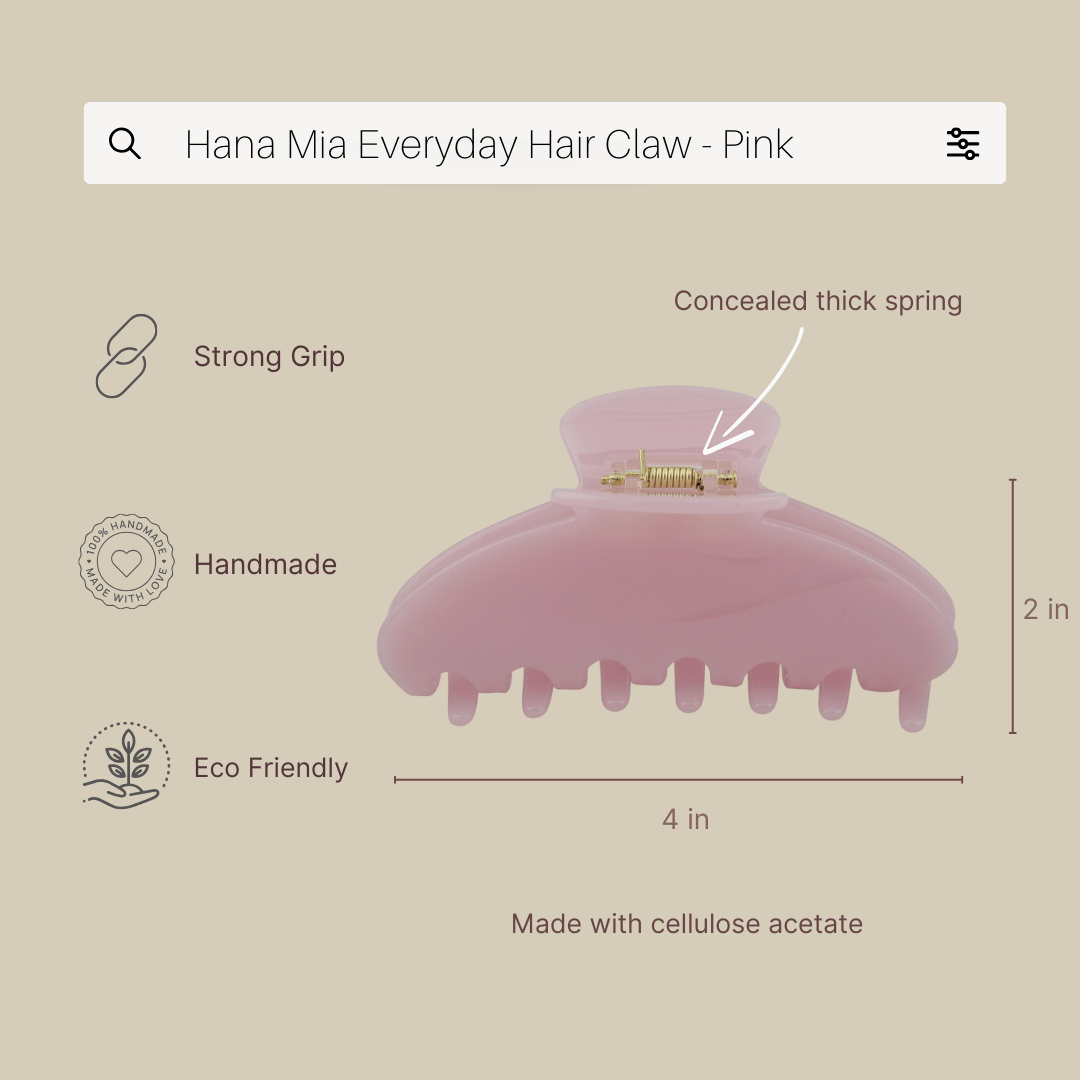 Everyday Hair Clip in Blush Pink - View 2