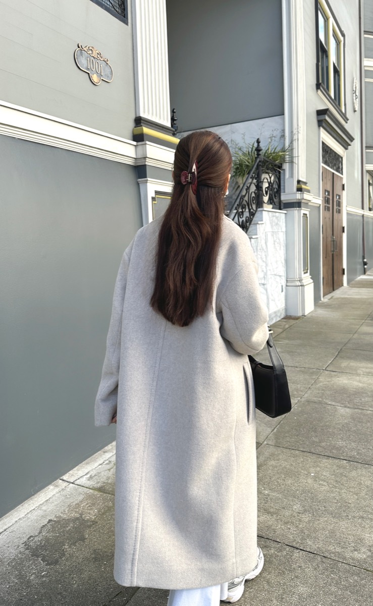 Everyday Hair Clip in Burgundy Red - View 9