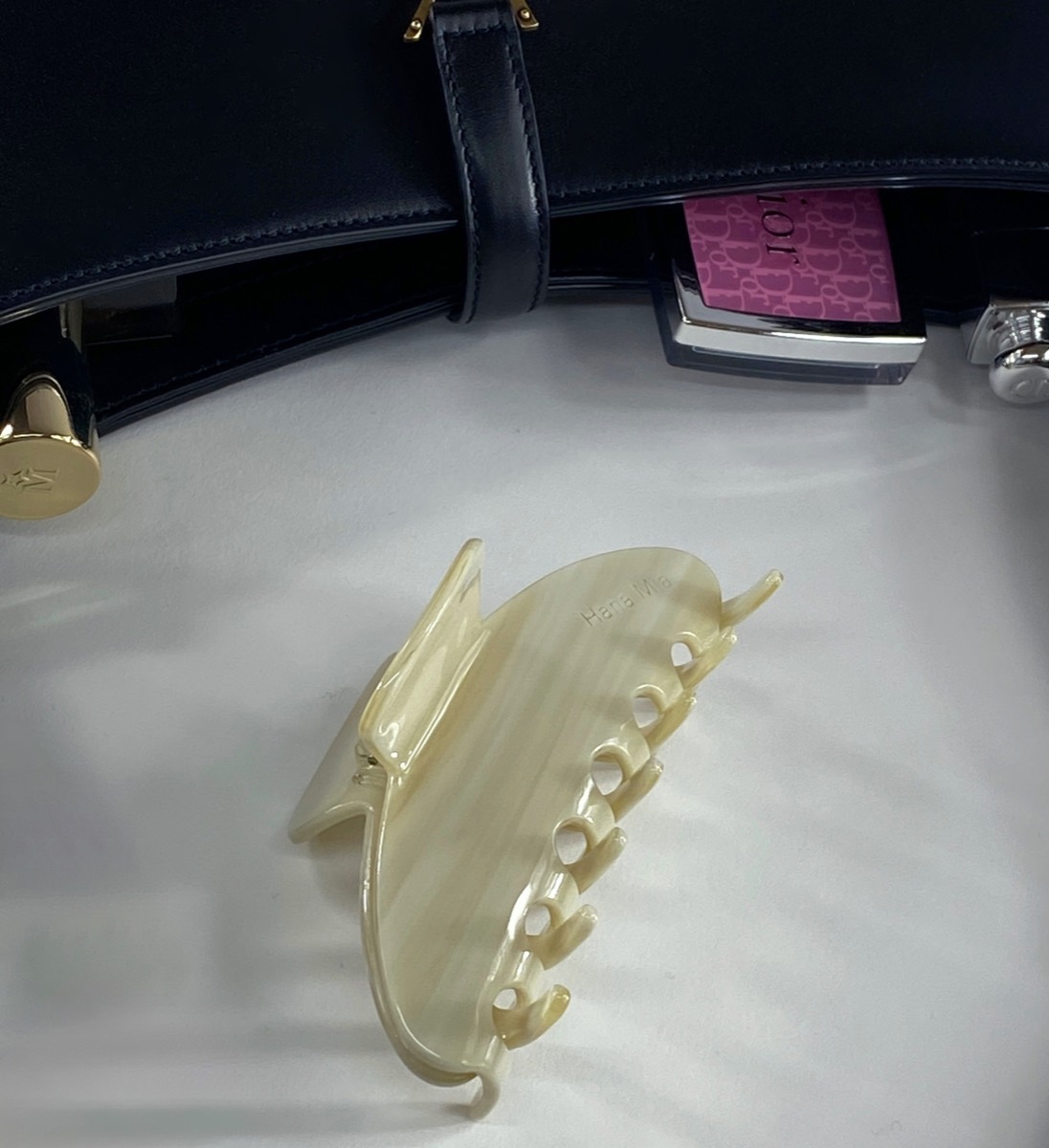 Everyday Hair Clip in Cream Marble - View 10
