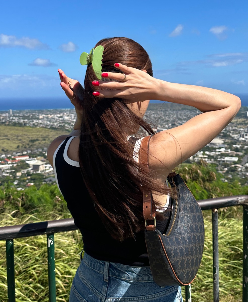 Everyday Hair Clip in Forest Green - View 8