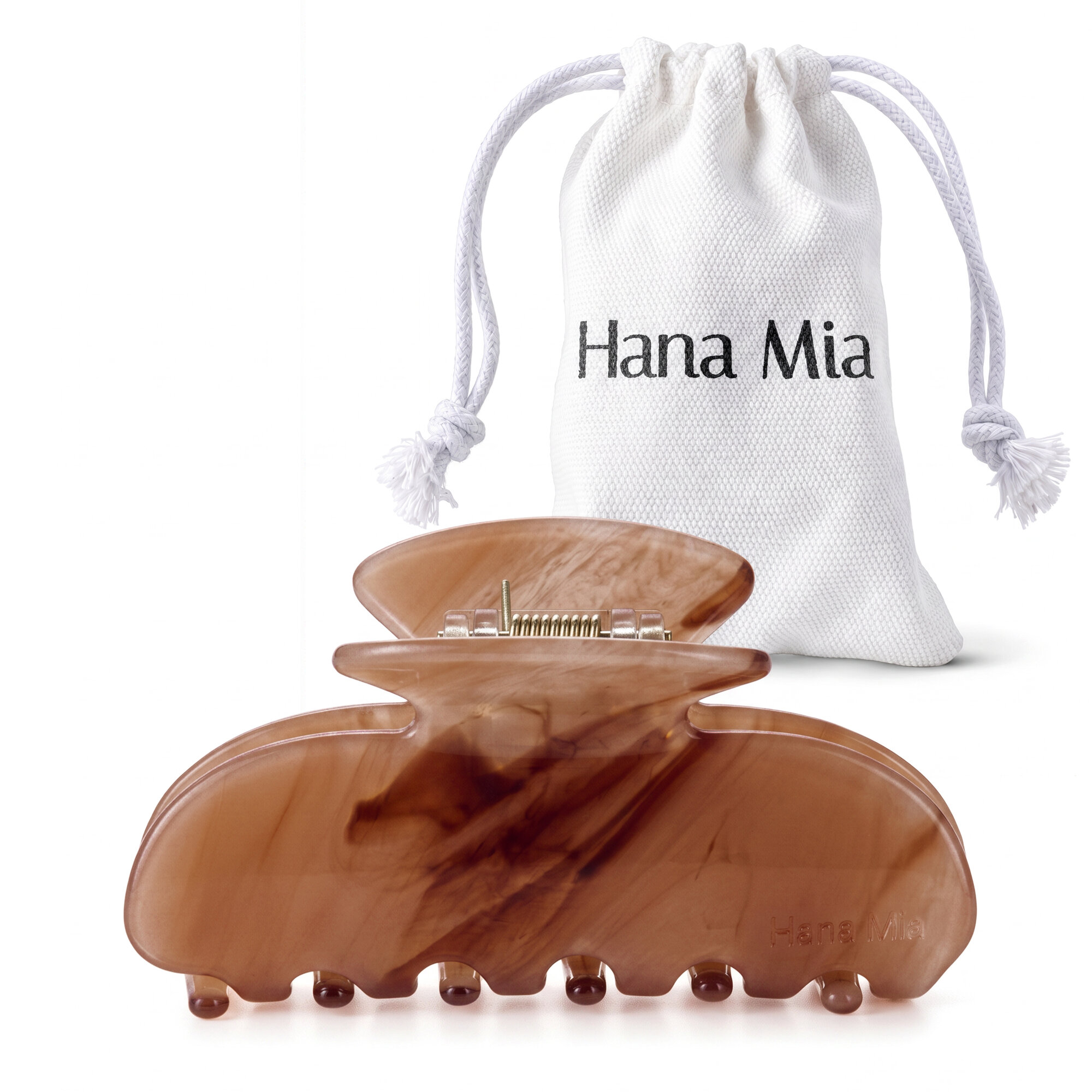Medium Everyday Hair Clip in Mocha - View 8