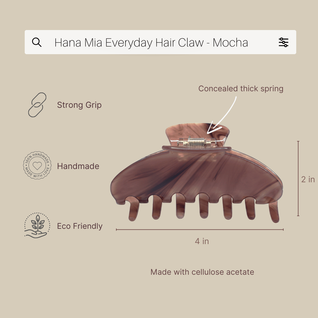 Everyday Hair Clip in Mocha Brown - View 3