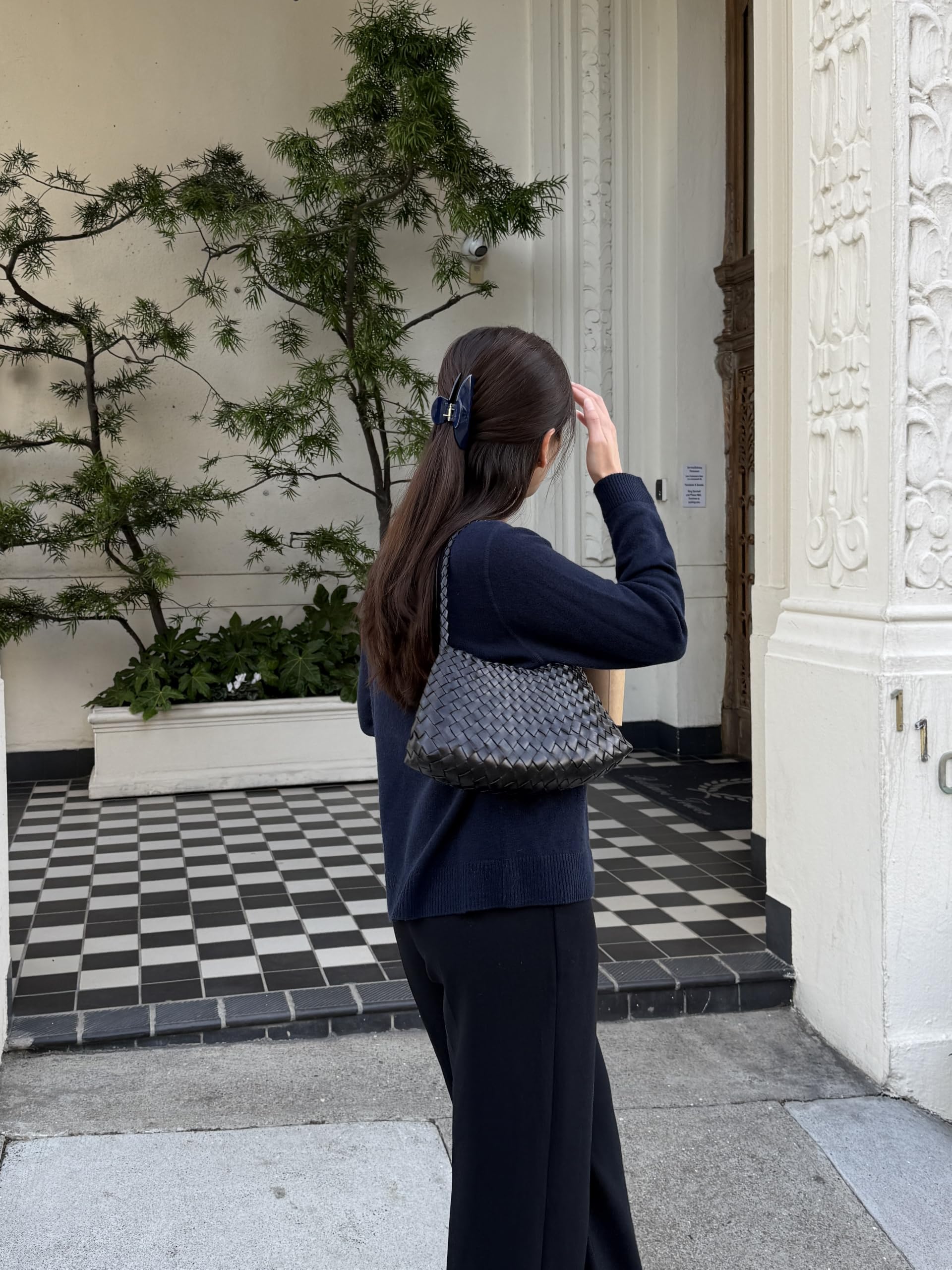 Everyday Hair Clip in Navy - View 6