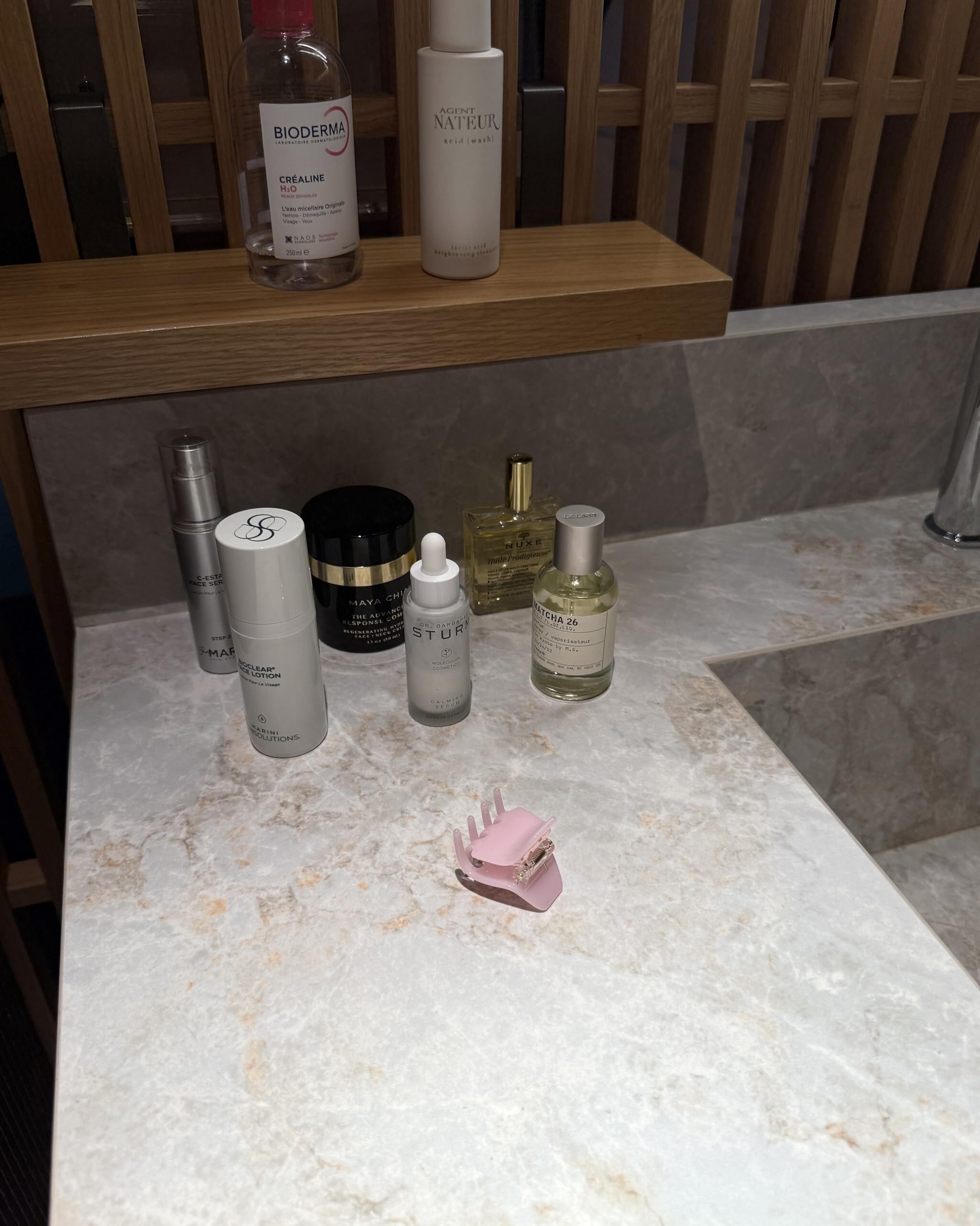 Small Everyday Hair Clip in Pink - View 3