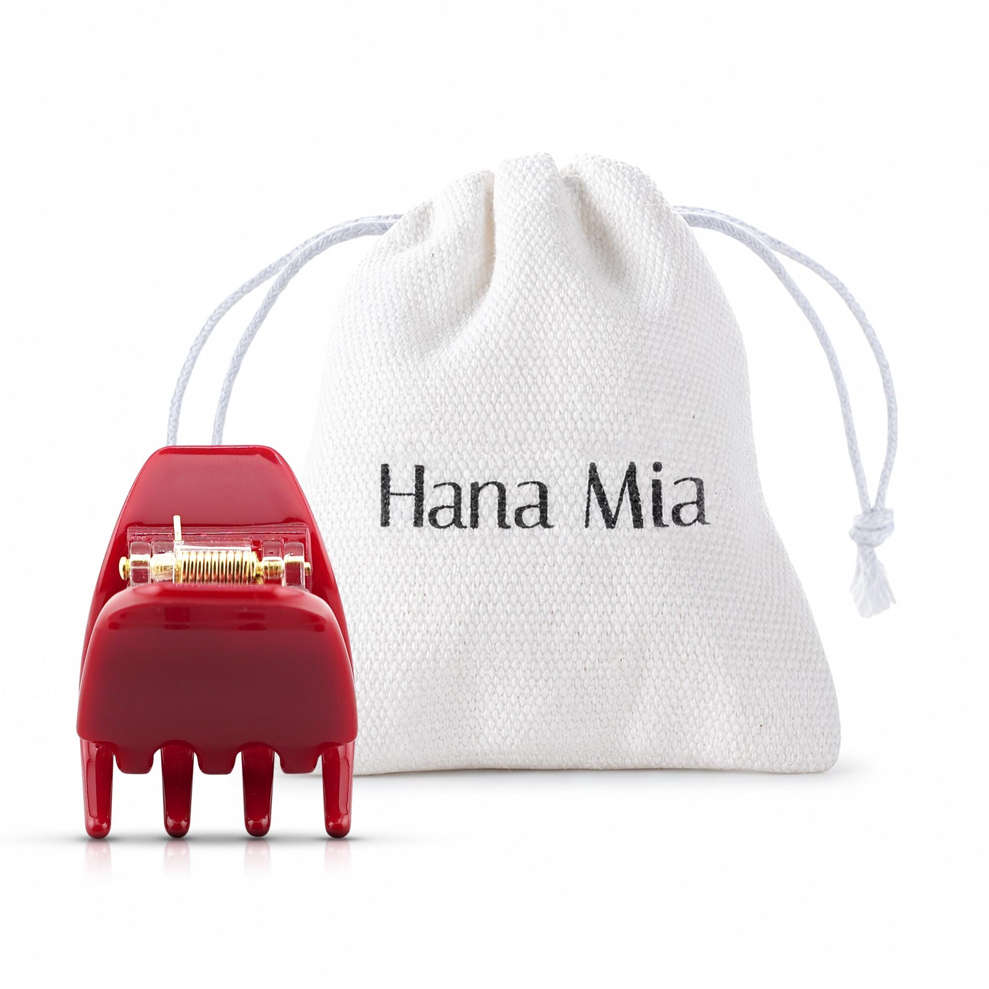 Small Everyday Hair Clip in Red - View 8