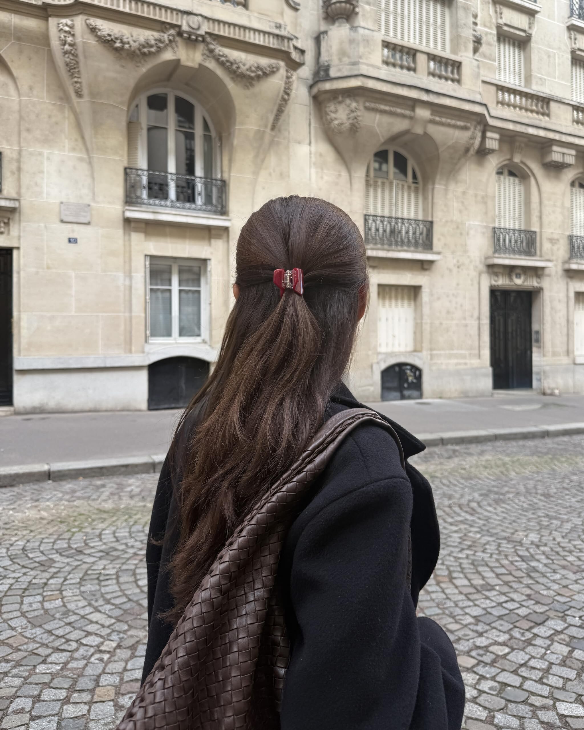 Small Everyday Hair Clip in Red - View 6